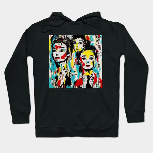 Hepburn Audrey Hoodie by Kingrocker Clothing